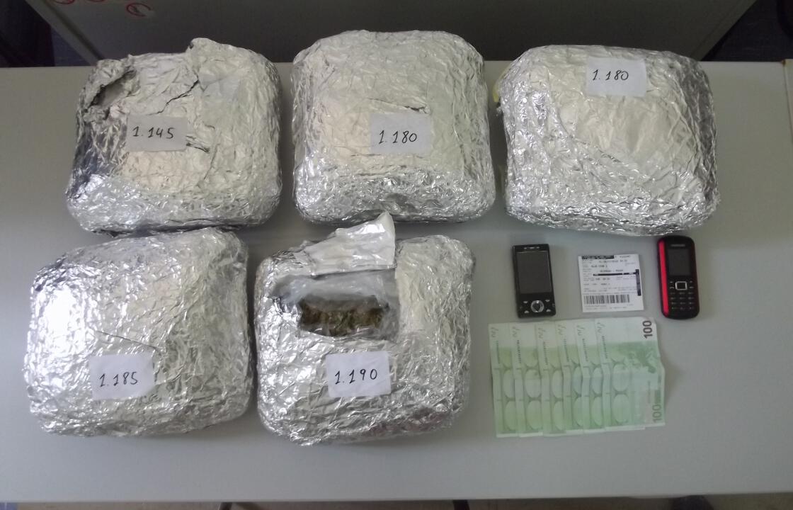 Τον έπιασαν πριν διοχετεύσει στη Ρόδο 6 κιλά Κάνναβης.Φωτογραφία