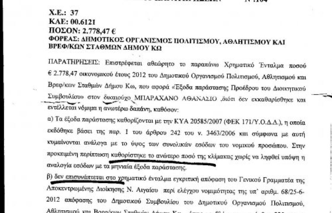 &#039;&#039;Χωρίς ντροπή η δημοτική αρχή,ψήφισε τον μέγιστο μισθό για τον προέδρο του ΔΟΠΑΒΣ&#039;&#039;Και ο κόσμος πεινάει ....